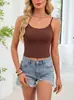 Camiseta sin mangas de moda europea y americana para mujer, para verano, adecuada para usar sola o en capas, talla grande, top elegante con un toque de alta gama