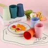 Copo de Enxaguante Bucal Amazon Publicidade Logotipo Personalizado Portátil Simples Resistente a Altas Temperaturas Copo de Escova de Dentes Abertura Presente Personalização