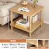 Mesa Pequena, Mesa Lateral de Sofá, Mesa de Centro Pequena Simples de Camada Dupla, Rack de Armazenamento de Mesa de Cabeceira Simples para Casa de Aluguel, Apartamento Pequeno