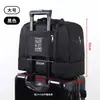 Bolsa de gimnasio con separación de seco y húmedo, bolsa de viaje de doble capa, bolsa impermeable portátil, bolsa unisex para almacenamiento de natación y artículos de tocador