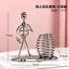 Porta-canetas de Ferro do Homem de Ferro Criativo Simples Piano Violino Saxofone Mesa Luz Luxo Decorativo Arte Ornamento Presente
