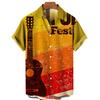 Camisa de Impresión Digital 3D para Hombre Transfronteriza Serie de Estampado Completo Independiente Cardigan Hawaiano LAPARL Hombre