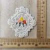 [Pegatinas de tela bordadas con hilo de algodón] oso parches de bolsillo falsos para ropa de niños accesorios hechos a mano DIY encaje para ropa