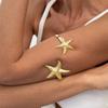 Pulsera Abierta de Estrella de Mar de Metal para Mujer 2025 Verano Nuevo Popular Ciber Accesorios para Playa Viajes Vacaciones