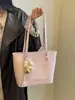 Bolso de hombro grande transfronterizo para mujer, nuevo bolso casual versátil de verano 2026 para llevar debajo del brazo, bolsa de hombro tipo tote para estudiante