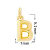 Accesorios de Joyería con Circonita Micro-Pavimentada, 26 Letras Brillantes, Baño de Oro Real de 18 Quilates, Collar, Accesorios de Colgante Pequeño