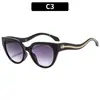 Gafas de Sol Ojo de Gato Europeas y Americanas Estilo Callejero Serpiente Retro Modernas para Mujer Protección Solar Conducción Moda Exterior Gafas de Sol Transfronterizas