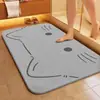 Tapete absorvente de lama diatomácea banheiro porta do vaso sanitário entrada antiderrapante tapete do banheiro tapete do vaso sanitário