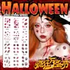 Pegatinas de Tatuaje de Cicatriz Personalizadas de Halloween Manchas de Sangre Realistas Patrones de Moretones Impermeables de Larga Duración Maquillaje para Fiesta Pegatinas Decorativas