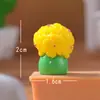 Miniatura de paisaje simulación mini tulipanes en maceta para decoración de casa de muñecas, adornos DIY, decoraciones de escritorio de alta gama