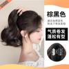 Peluca cola de caballo femenina clip de cabello artificial flor de pera rollo cola de caballo red rojo natural esponjosa rizada clip de cabello peluca cola de caballo alta