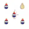 Accesorios para Joyería de Aleación con Goteo de Aceite DIY Colgante Bandera Americana Día de la Independencia Colgante para Pulsera Llavero Colgante de Collar W529