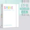 Carpeta de Hojas Sueltas A4 Libro de Información Multiagujero Bolsa de Almacenamiento para Exámenes de Estudiantes Transparente Estilo Simple Ins Libro de Almacenamiento para Oficina