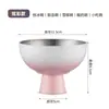 Tazón alto para hielo de acero inoxidable 304 transfronterizo, tazón engrosado para postre de hielo raspado, tazón para helado suave, colores dorado y plateado