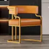 Cadeira de Jantar de Luxo, Cadeira de Chá para Reunião e Recepção de Alto Padrão, Cadeira para Salão de Manicure e Beleza de Hotel, Cadeira Sofá para Escritório de Vendas de Mahjong