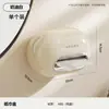 Caja de Pañuelos al por Mayor en Stock Hecha de Material ABS para Uso Doméstico en Baño y Sala de Estar, Montaje en Pared sin Taladro, con Dispensador de Pañuelos Integrado con Resorte