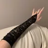 Ventas Directas de Fábrica Guantes de Encaje Transfronterizos Guantes de Encaje sin Dedos Estilo Largo Corto con Dedos Guantes de Novia de Verano Protección Solar