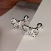 Arete Hélice Hueso Oreja Flor Lazo Dulce MINI Clavo Oreja Nicho Simple Versátil