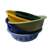Bacia para Limpeza Doméstica de Três Cores Azul Flamejante Amarelo Verde Azul PP Espessado Resistente a Quedas e Durável Treinamento Militar Bacia Doméstica