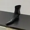 Botas de tornozelo de bico fino estilo francês para mulheres, nova coleção primavera/outono 2024, salto baixo, modernas, couro macio, versáteis, forradas com lã, emagrecedoras e disponíveis em estilos de tornozelo e perna à mostra