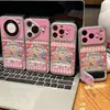 Funda de teléfono con temática de gato adecuada para iPhone 16 Pro Max y Apple 17, funda electrochapada de cambio instantáneo