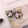 Corgi de Acrílico Cachorro Sentado Caramelo de Corazón Mercancía del Primero de Mayo Sello Cuentas DIY Bolsa Colgante Accesorios