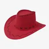 Sombreros de Vaquero para Hombres y Mujeres, Sombreros de Protección Solar, Sombreros Estilo Western para Parejas, Sombreros de Xinjiang de Ala Ancha, Sombreros de Velvete para Protección Solar
