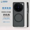Adecuado para Funda de Teléfono Móvil Vivox100, Cubierta Protectora Magnética con Sensación de Piel, Mate, Simple, Anticaída, Antihuellas, Antideslizante para Hombres y Mujeres