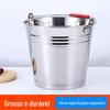 Balde de Aço Inoxidável Balde de Água Doméstico para Exterior com Espessura Magnética 22-36cm Doméstico Portátil Balde Grande Atacado