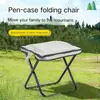 Taburete de exterior tipo bolso, silla plegable portátil, bolsa para bolígrafos, taburete pony, camping, metro, tren, sin asiento, herramienta divina, mini taburete
