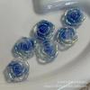 2023 Nueva tarjeta de flor de peonía azul oscuro floreciente Mabei luminosa 26 mm tienda japonesa hecha a mano venta al por mayor fábrica en stock