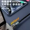 Adaptador transparente de USB-C hembra a USB macho, disponible en cuatro colores, soporta transmisión de datos de 10 Gbps y carga de 120 W