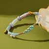 Pulsera de Hilo de Cinco Colores para el Festival del Bote del Dragón, Pulsera Tradicional Infantil con Amuleto de Paz, Pulsera Tejida a Mano Estilo Chino Antiguo Al por Mayor