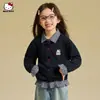 Cardigan Suéter Retro Elegante de Primavera para Niñas, Nuevo Modelo 2026 para Niños Mayores, Moda de Punto Falso de Dos Piezas