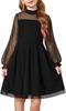 Vestido de Verano Transfronterizo de Manga Larga para Niña Amazon Vestido de Princesa de Gasa Vestido de Encaje para Niños Vestido de Actuación Vestido