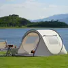 Tienda de Campaña Automática Totalmente Automática, Sin Montaje, Liberación Rápida, Estilo Camping al Aire Libre, Protección Solar, Apertura Rápida, Tienda de Campaña Recubierta de Plata, Tienda para Barco