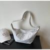 Bolso de Mano Sólido Transfronterizo Tipo Empanada 2025 Nuevo Moda Coreana Bolso de Hombro Sencillo Nicho Temperamento Bolso Cruzado para Viaje
