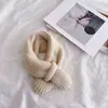 Bufanda Infantil Otoño e Invierno Estilo Coreano Color Caramelo Bufanda para Cuello para Hombres y Mujeres Bebé Caliente Bufanda de Lana Tejida Cruzada para el Cuello