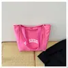 Bolsa de Tecido de Nylon de Grande Capacidade Estilo Coreano para Mulheres 2026 Nova Versátil Casual para Trabalho Bolsa de Ombro Bolsa de Mão Tote