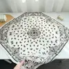 Pañuelo Cuadrado Pequeño de Imitación Seda Lana Algodón Lino, Nuevo Pañuelo de Seda Otoño e Invierno, Versátil para Viajes Diarios, Moda Retro, Chal Elegante de Alta Gama