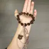 Pulsera Original Nueva Estilo Chino para Estudiantes con Granos de Café, Elementos de Osito Lindo, Zorro de Nueve Colas y Perro Canela, un Éxito en Xiaohongshu