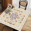 Jogo Americano Quadrado, Luxo Acessível e Toalha de Mesa Quadrada de Alta Qualidade, Protetor de Mesa Quadrado de Couro à Prova de Óleo e Impermeável, Jogo Americano para Mesa de Centro e Mesa de Jantar