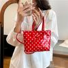 Bolso Pequeño de Moda Cuadros Cereza Dulce y Lindo para Niñas, Bolso de Playa Estilo Cesta, Nuevo Bolso Cruzado para Mujer