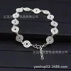 Novo produto simples DIY joias qualidade galvanoplastia pulseira feminina pulseira de contas de areia de unha fosca fornecimento atacadista de banca