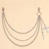 Joyería Transfronteriza Europea y Americana Cadena Geométrica Multicapa Cadena para Pantalones Hueca Espada Versátil Colgante Accesorio para Pantalones Decoración de Cintura