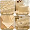 Juego de cama de cuatro piezas de terciopelo coral de leche engrosado de doble cara, ropa de cama de franela de invierno, falda de cama más gamuza, sábanas, funda de edredón