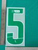 Vestido de Adulto Super Verde Portugués A Estampado de Letras con Número de Jersey Número Transferencia Térmica Mapa Jersey Suministros para Jersey