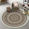 Alfombra persa redonda estilo europeo Sala de estar estilo bohemio Mesa de café Dormitorio Mesita de noche Silla giratoria Cesta colgante Redonda alfombra de piso