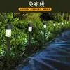 Luzes Solares para Exterior Luzes de Jardim Luzes de Plástico Impermeáveis para Jardim Gramado Decoração de Casamento Acampamento Luzes de Ambiente Luzes de Paisagem