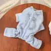Ropa de Cuatro Patas para Mascotas Otoño e Invierno con Accesorio para Correa Perro Mono Caliente Teddy Bichon Ropa para Perros Pequeños En Stock Venta al por Mayor